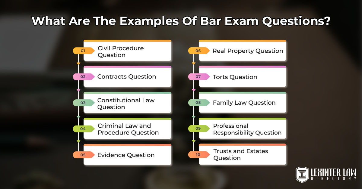 Bar Exam: Definition, Purpose, Requirements And Format What Are The Examples Of Bar Exam Questions?